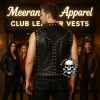 Men’s Genuine Leather Burning Man Club Vest | Studded Gothic Biker Punk Rock Vest