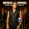 Men’s Genuine Leather Burning Man Club Vest | Studded Gothic Biker Punk Rock Vest