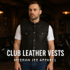 Trucker Style Motorcycle Club Leather Vest – Black Naked Cowhide