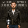 Men's Solid Buffalo Leather Motorcycle Jacket  