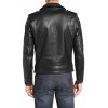 Men's Natural Cowhide Classic Motorcycle Fashion Leather Jacket