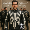 Men's Genuine Leather Skeleton Motorcycle Biker Jacket – Skull & Bone Design | Meeran Jee Apparel