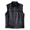 Men's Biker Style Motorcycle Genuine Cow Leather Vest