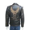 Men's Vintage Retro Style Eagle Leather Jacket  