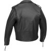 Men's Mild Leather Motorcycle Biker Jacket 