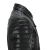 Mens Black Sheep Leather Vintage Style Biker Fashion Casual Leather Jacket 