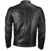 Men’s Moto Snap Collar Biker Fashion Leather jacket 