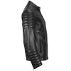 Men’s Moto Snap Collar Biker Fashion Leather jacket 