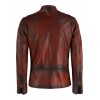 Classic Style Vintage Deep Red Retro Leather Jackets 