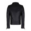 Men's Diamond Quilted Kay Michael Soft Leather Black Slim Fit Biker Jacket Golden Zip