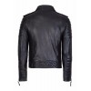 Men's Diamond Quilted Kay Michael Black Lambskin Slim Fit Biker Jacket