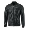 Men's Lambskin Bomber Leather Jacket 