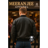Men's Natural Naked Cowhide MA-1 Flight Bomber Leather Jacket
