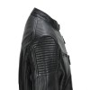 Men's Black Vintage Biker Style Waxed Sheep Skin Fashion Jacket 