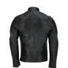 Men’s Vintage Designer Quilted Panel Style Sheep Leather Fashion Biker Jacket 