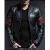 Waxed Sheepskin Fashion Biker Leather Jacket 