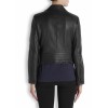 Women Black Sheepskin Biker Style Fashion Leather Jacket 