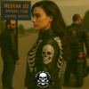 Women's Skeleton Skull Bones Motorcycle Club Leather Jacket – Marlon Brando Style