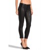Women Fit Short 4 pocket Jeans Style Sheep Leather Pant