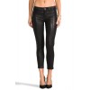 Women Fit Short 4 pocket Jeans Style Sheep Leather Pant