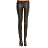 Women low Rise 5 pocket Jeans Style Sheep Leather Pant