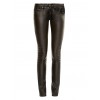 Women low Rise 5 pocket Jeans Style Sheep Leather Pant