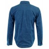 Men's Motorcycle Blue Denim Kevlar Lined Protective Biker Shirt 