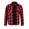 Men's Cotton Flannel Road Armoured Kevlar Lined Biker Shirt
