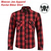 Men's Cotton Flannel Road Armoured Kevlar Lined Biker Shirt