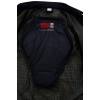 Men's Black Denim Motorcycle Kevlar Lined Scooter Jacket with Body Armour