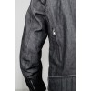 Men's Black Denim Motorcycle Kevlar Lined Scooter Jacket with Body Armour