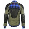 Men's Kevlar Lined Motorcycle Protective Bomber Leather Jacket 