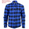Men's Motorcycle Reinforced Flannel Kevlar Lined Biker Shirt 