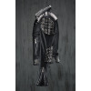 Women Luxury Designer Calfskin Spikes Studded Leather Jacket