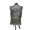 Women Spiked Studded distressed leather Biker Vest