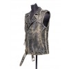 Women Spiked Studded distressed leather Biker Vest