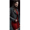 Luxury Designer Full Studded Women Biker Leather Jacket