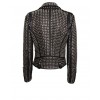 Luxury Designer Full Studded Women Biker Leather Jacket