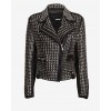 Luxury Designer Full Studded Women Biker Leather Jacket