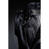 Men's Designer Calfskin Luxury Black Studded Biker Punk Vest