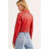 Women Studded Leather Jacket
