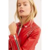 Women Studded Leather Jacket