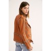 Women Western Dome Studded Easy Rider Jacket