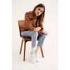 Women Western Dome Studded Easy Rider Jacket