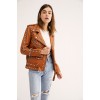 Women Western Dome Studded Easy Rider Jacket