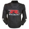 SUZUKI GSX-R Men's Custom Motorbike Racing Motorcycle Black Leather Jacket
