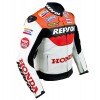 Honda Repsol Team Motorbike Racer Custom Leather Jacket With Hump