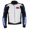 Suzuki GSXR Custom Motorcycle Racing Leather Jacket CE Armor