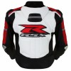 Men's Suzuki GSXR Red Motorcycle Racing Leather Jacket
