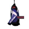 Men's Suzuki GSXR Blue Leather Motorcycle Racing Jacket